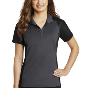 Sport-Tek® Ladies Colorblock Micropique Sport-Wick® Polo. LST652