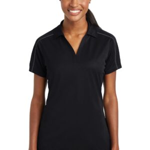 Sport-Tek® Ladies Micropique Sport-Wick® Piped Polo. LST653